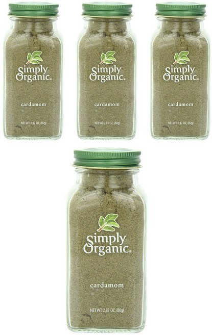 Simply Organic 荳蔻調味料, 4個, 80g