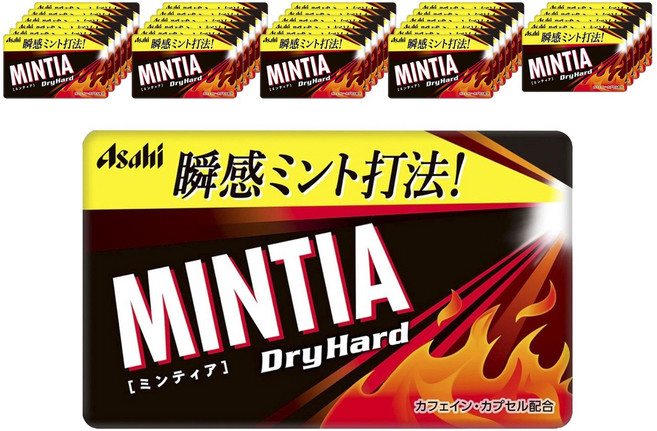 Asahi 朝日 Mintia Dry Hard咖啡因薄荷糖 50顆入, 30盒