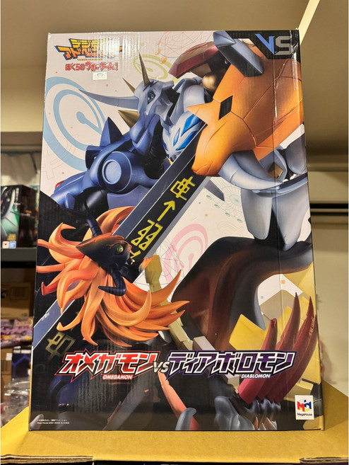 MegaHouse 數碼暴龍大冒險 奧米加獸VS迪亞波羅獸 模型 (盒損), 詳見包裝, 1個