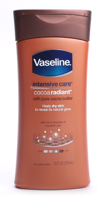 Vaseline 凡士林 可可脂亮澤身體乳液, 1入, 295ml