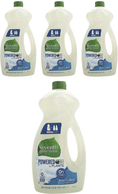 Seventh GENERATION 洗碗精, 4個, 1.47L