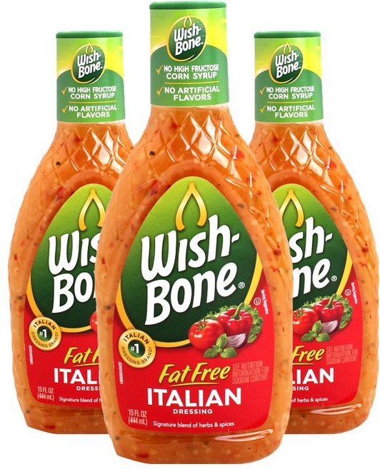 Wish-Bone 無麩質義大利油醋醬, 3瓶, 444ml