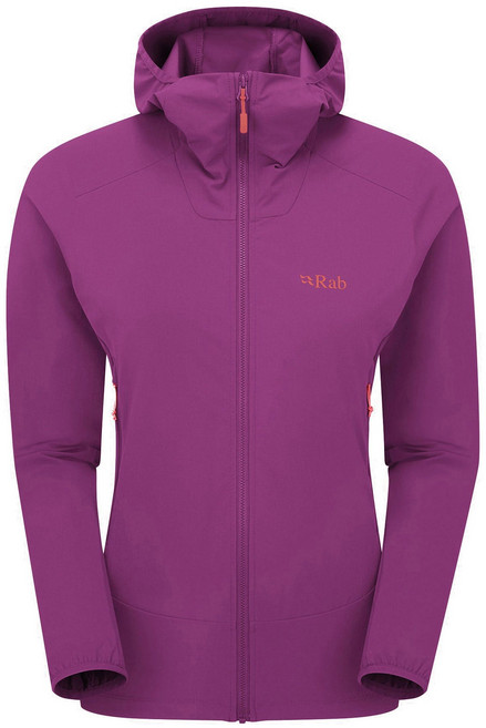 【野外營】英國 RAB Borealis Hoody 連帽夾克 女款 QWS77 運動 登山 外套, 洋李紫, 1個
