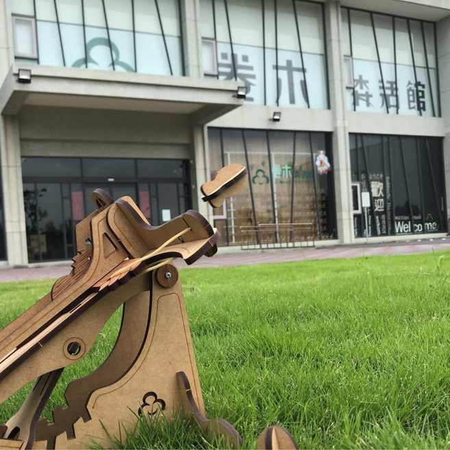 卷木森活館 老鷹彈弓 DIY木製玩具槍, 詳見包裝, 1個