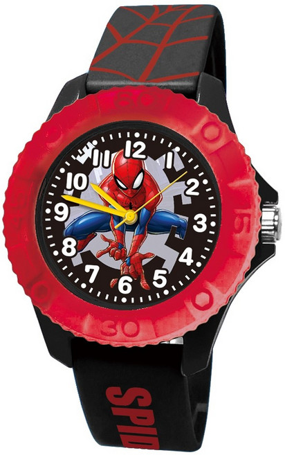 Marvel漫威 靈活蜘蛛人雙色殼兒童手錶，可愛卡通造型，輕巧舒適，安全親膚材質，展現孩子個性