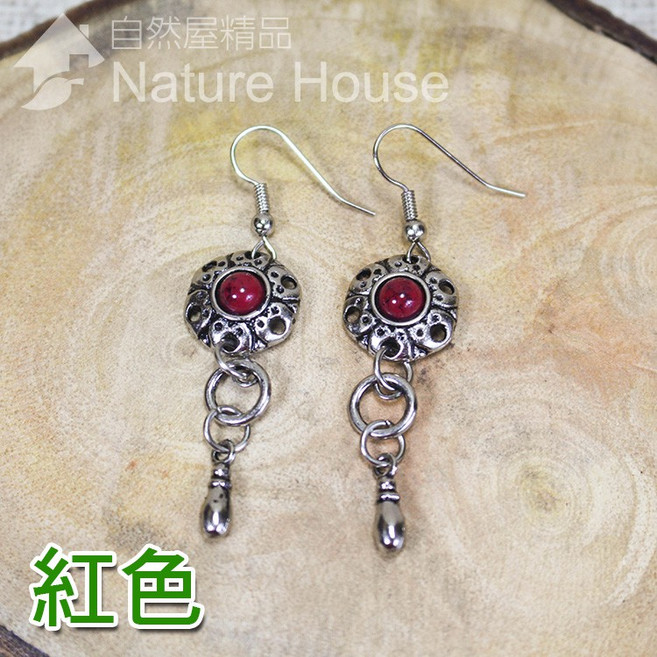 【自然屋精品】古銅古銀耳環 古銅 古銀 耳環 飾品 耳針式 耳飾 耳釘 復古風 earring