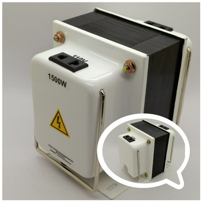 JOSHIN專利變壓器110V 220V雙向升壓降壓攜帶式矽鋼片(Z11)ORIENTED, 1000W白色