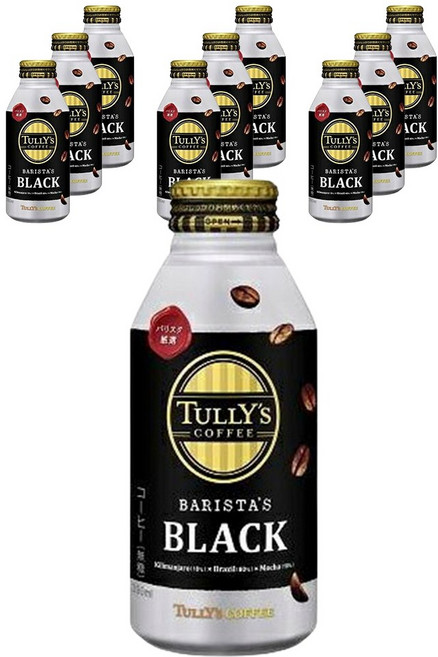 TULLY'S COFFEE Barista系列黑咖啡, 10瓶, 390ml