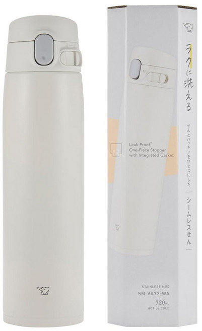 ZOJIRUSHI 象印 一鍵式保溫保冷隨行杯 SMVB72CM, 沙米色, 0.72L, 1個