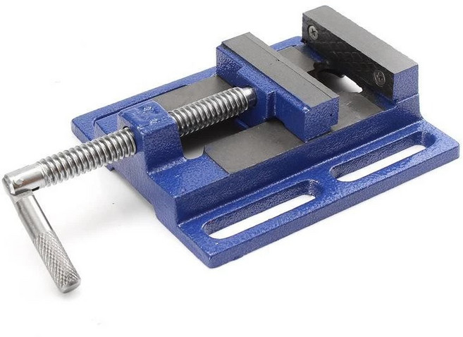 美式平口鉗 虎鉗2吋5 /平口鉗 固定鉗 多功能金屬台鉗 夾鉗 夾具 鑽床 多功能鉗 鉗子 夾具夾鉗 桌上虎鉗 鉗, 1個