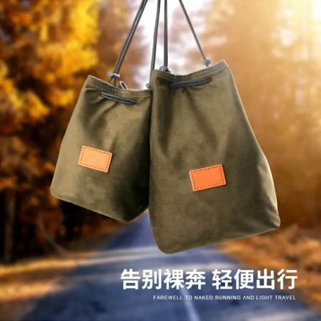 攝影相機包, 1個, 絨袋綠色中號