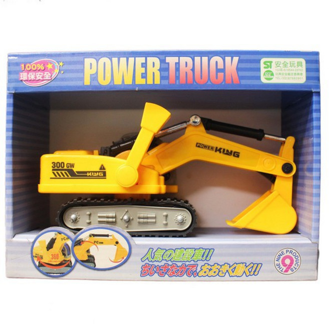 POWER KING 履帶挖土機, 藍色, 黃色, 1個