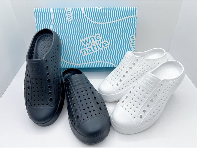 WNC native 半包拖鞋 中性平底拖鞋 可碰水 居家素面拖鞋