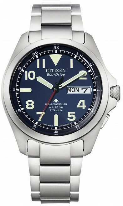 CITIZEN 男款星辰Promaster金屬腕錶 AT6080-53L