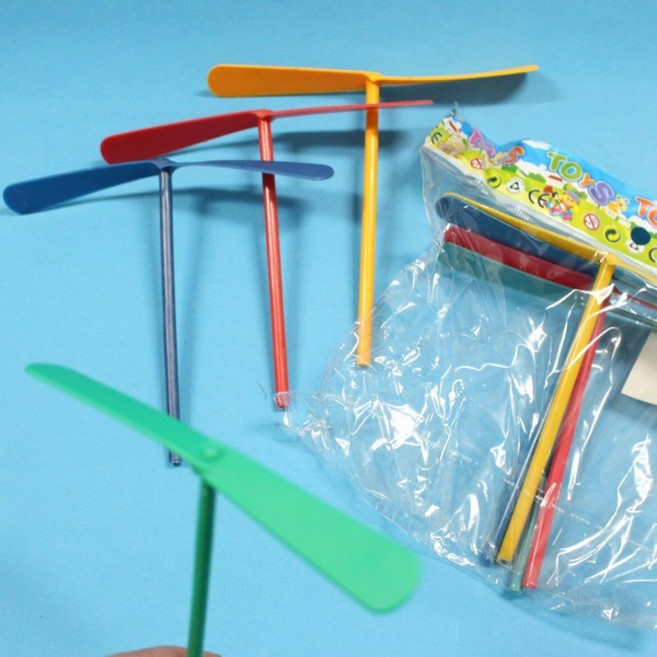 佳 成品塑膠 童玩 T型竹蜻蜓, 1個