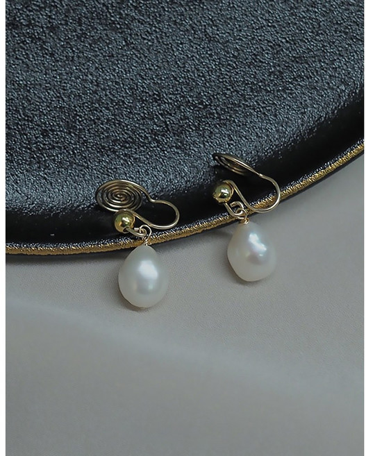 赫本風珍珠耳夾