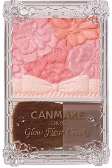 CANMAKE 花漾戀愛修容腮紅, 02杏色, 1個