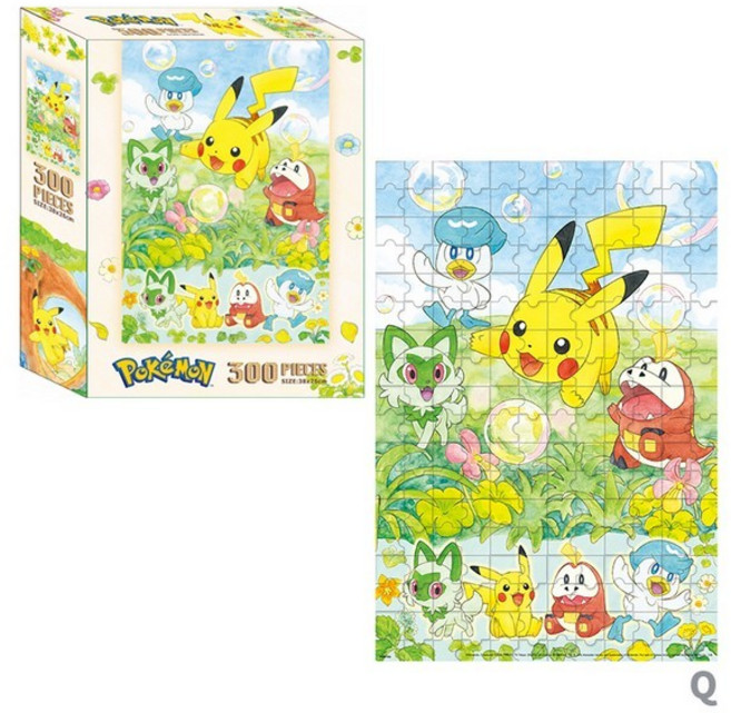 Pokemon 精靈寶可夢拼圖 皮卡丘拼圖 神奇寶貝 口袋怪獸 正版授權, 多色, 1個, 300