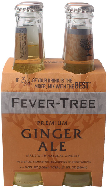 FEVER-TREE 芬味樹 優質薑汁汽水, 4瓶, 200ml