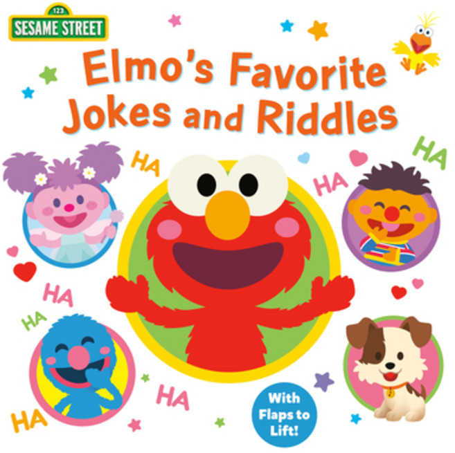 (英文圖書)Elmo's Favorite Jokes and Riddles (Sesame Street) Board Books, Random House Books for Youn..., 英文, 硬頁書