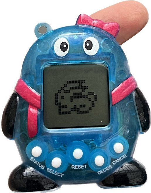 Jia Yuan 企鵝造型電子雞, 透明藍, 1, JY-2053A