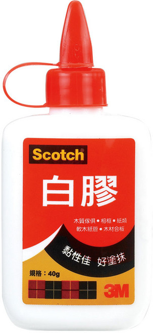 3M Scotch 3040 白膠 40g, 詳見包裝, 3M-3040白膠40g