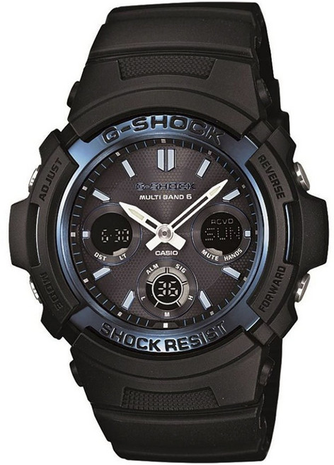 CASIO 卡西歐 G-SHOCK Multi Band 6 電波太陽能男款手錶 AWG-M100A-1AJF 黑色