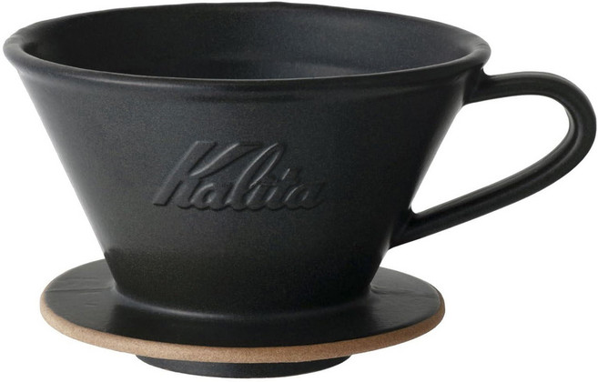 Kalita 185系列美濃燒陶瓷蛋糕濾杯 MI185 砂黑色, 0ml, 單品, 1個