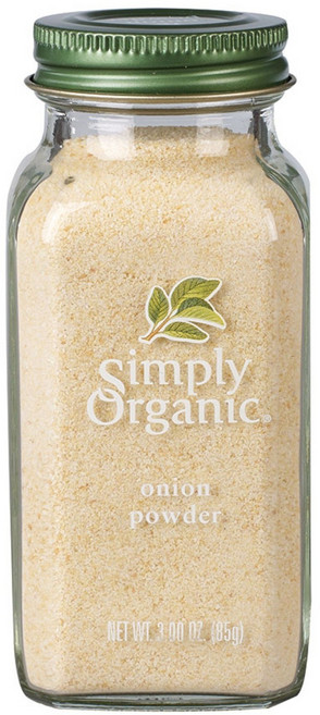 Simply Organic 洋蔥粉, 1個, 85g