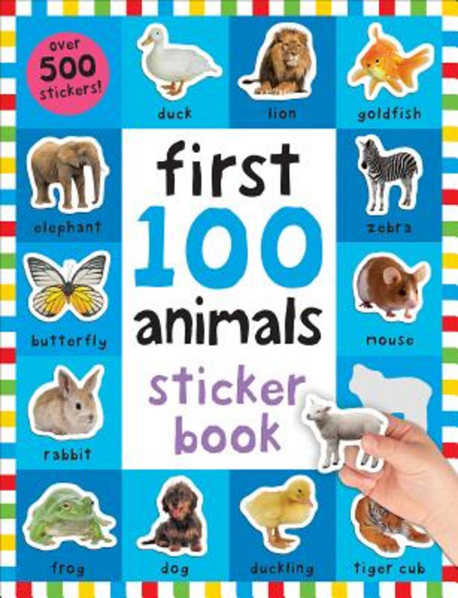 (英文圖書)First 100 Stickers: Animals: Over 500 Stickers 平裝版, Priddy Books Us, 英文