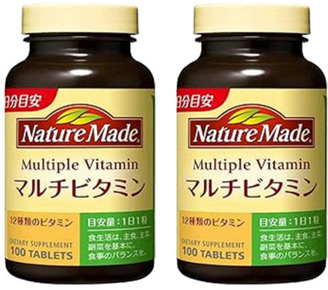 Nature Made 萊萃美 大塚製藥 - 12種複合維生素 100片（100天）, 2個, 100片