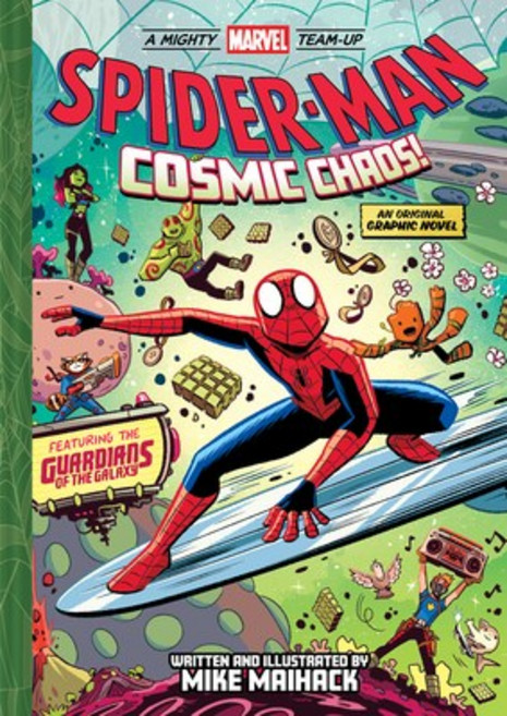 (英文圖書)Spider-Man: Cosmic Chaos! (a Mighty Marvel Team-Up): An Original Graphic Novel V... 精裝版, Amulet Books, 英文