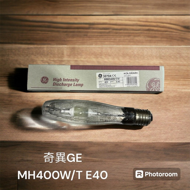 奇異GE MH 400W E40 6000K 複金屬燈泡 複金屬燈管 高亮度 工廠照明, 白色的, 1個