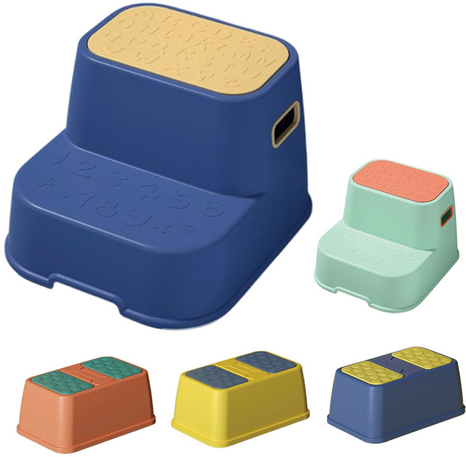 兒童階梯踩腳蹬 腳蹬提手款 清檸綠(雙層), 腳蹬提手款- 清檸綠(雙層), 清檸綠