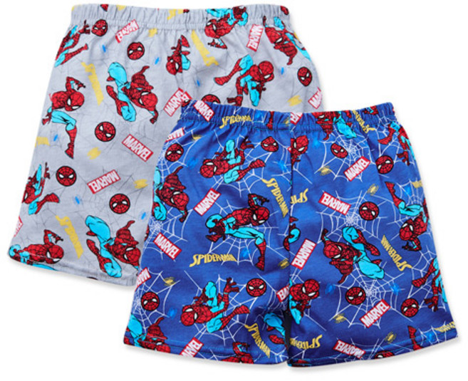 ONEDER旺達棉品 漫威蜘蛛人系列二入四角褲 男童內褲 台灣製兒童內褲