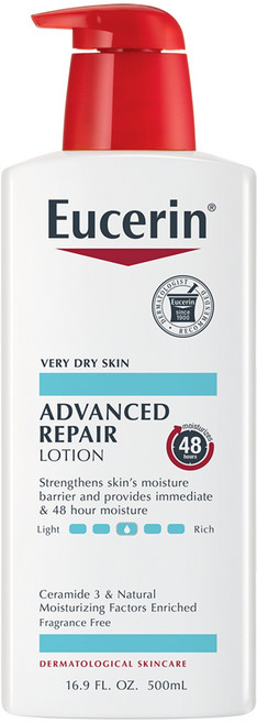 Eucerin 護理保濕乳液 乾性膚質適用, 1瓶, 500ml