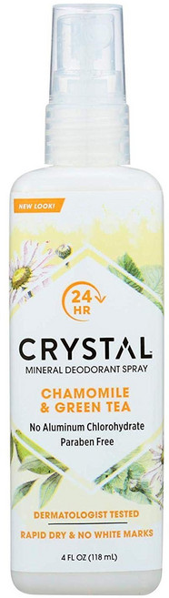 CRYSTAL 礦物質身體噴霧 洋甘菊綠茶香, 1入, 118ml