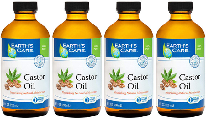 Earth's Care 蓖麻油, 4瓶, 236ml