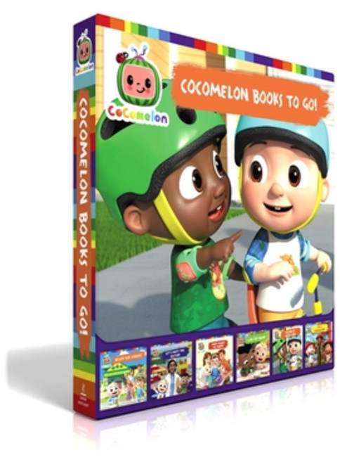 (英文圖書)Cocomelon Books to Go! (Boxed Set): Ready for School!; Let's Meet the Doctor!; W... 平裝版, Simon Spotlight, 英文