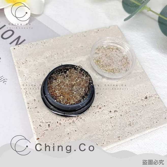 Ching.Co 美甲金箔銀箔, 1個, 顏色