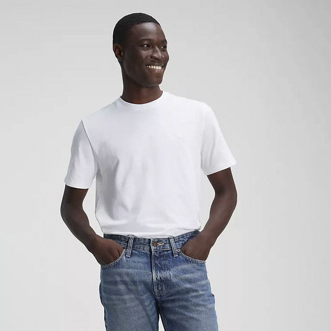 Calvin Klein 凱文克萊 光滑棉質修身單色圓領經典版型短袖T恤
