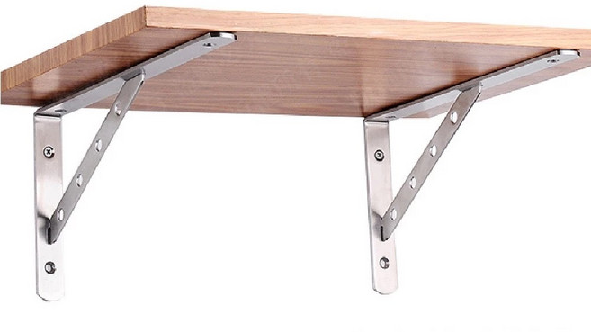 不鏽鋼三角支架 層板置物架 L型支撐架, 3mm厚8吋 長20cm一隻, 1個