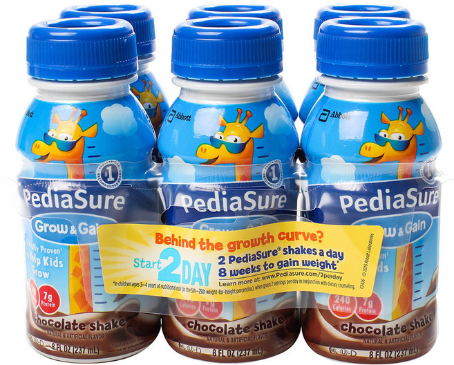 Abbott 亞培 PediaSure 小安素 孩童均衡完整營養即飲配方, 巧克力口味, 237ml, 6瓶