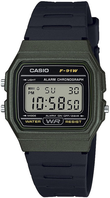 CASIO 卡西歐 男性樹脂手錶 F-91WM-3AJH