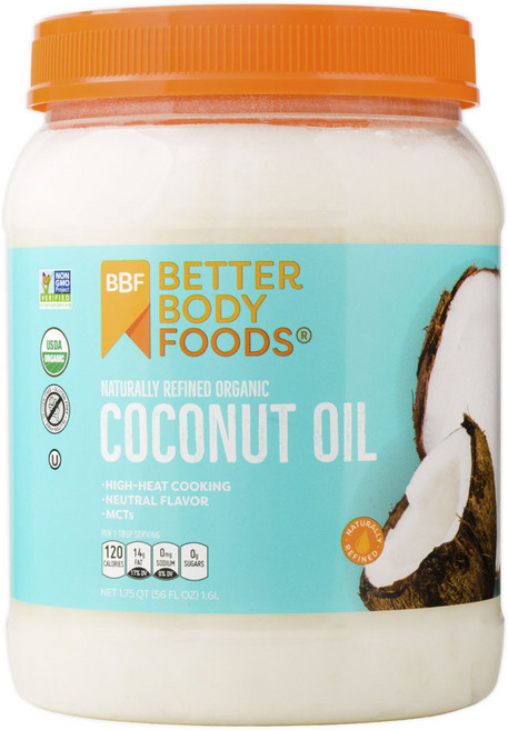 BETTER BODY FOODS 椰子油, 1罐, 1.6L