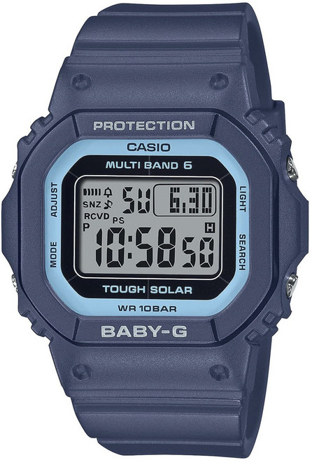 CASIO 卡西歐 女款Baby-G Multi Band 6太陽能WR 10Bar防水運動手錶 BGD-5650-2JF