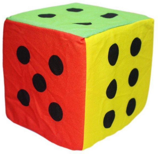 海綿骰子 鈴鐺骰子 6吋 安全骰子, 多色, 1個