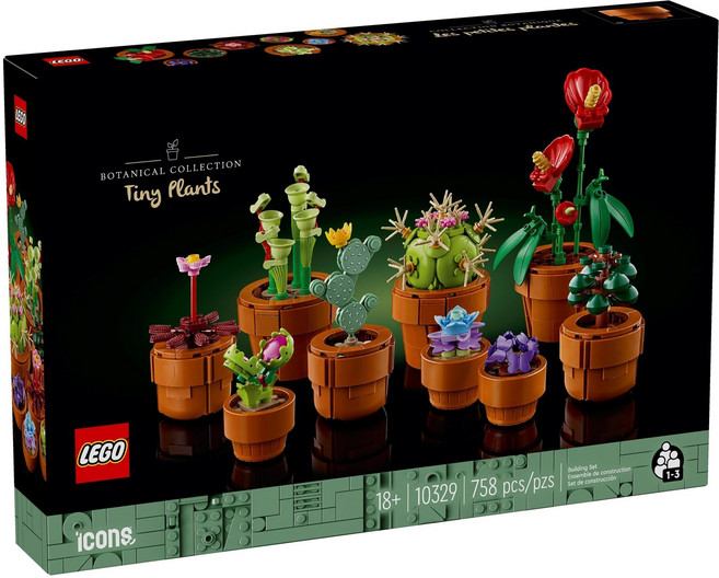 LEGO 植物系列迷你盆栽 10329, 1個, 混合顏色