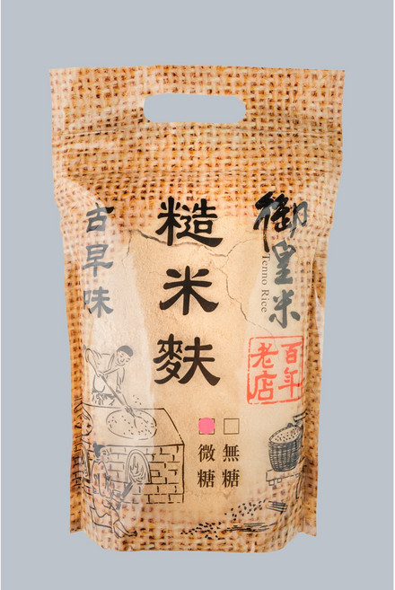御皇米 古早味糙米麩(微糖) 百年老店 營養豐富 膳食纖維, 600g, 12包