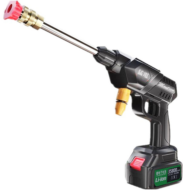 Montien 無線高壓洗車機, 3300W洗車機單機(不含電池充電器), 105cm